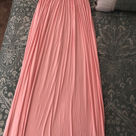 Maternity long pink dress Kiara Gown - Picture 8 of 8